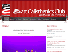 Tablet Screenshot of evattcalisthenics.org
